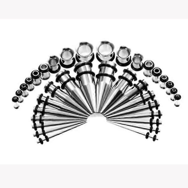 Strækstangsæt Ørestrækkersæt Rustfrit Stål 36 stk. 1,6 mm-10 mm silver