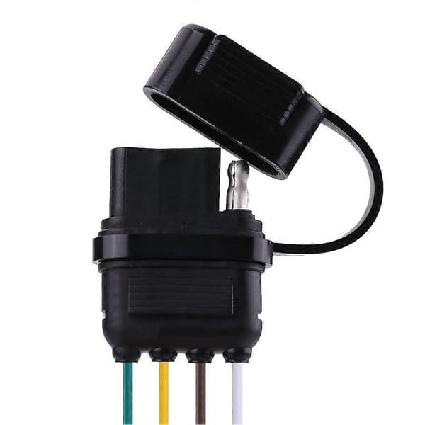6-24V 4-pins flat tilhengerpluggkontakt ledningsadapter for campingvogn tilhengerfeste