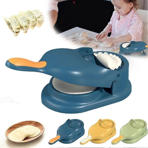 Dumplings Pressanordning Dumpling Tillverkningsmaskin Kök Raviolis Maker Yellow
