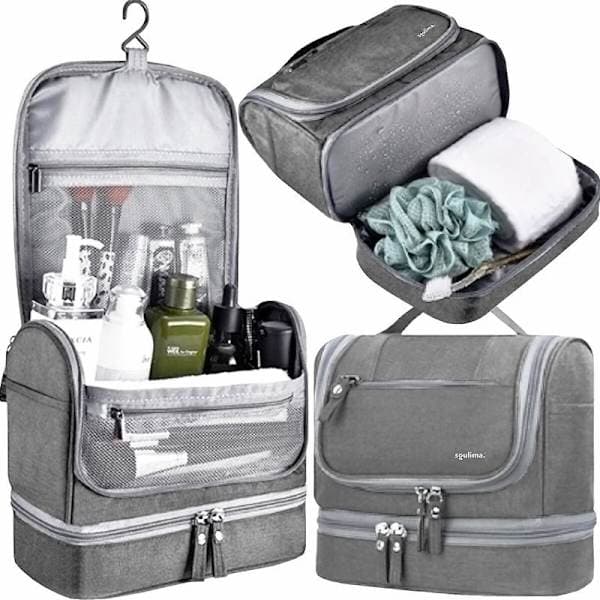 Sminkveske / Necessaire / Toalettmappe - Sminkeveske grå