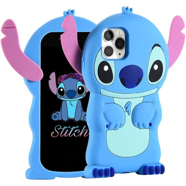 Katea Fodral Till Iphone 12 Pro Max Case, Lilo Stitch Söt 3d tecknad Unik Mjuk Silikon Djurkaraktär Anti-bump Protector Pojkar Barn Flickor Presenter Co