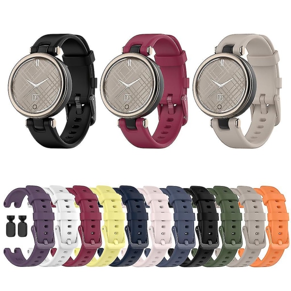 For Garmin Lily Holdbar Rem - Sikkert Armbånd Svettebestandig Løkke Håndleddsstropper White