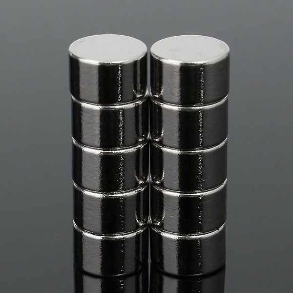 10 st 8x5 mm N52 Superstarka runda skivblock sällsynta jordartsmetaller neodymmagneter