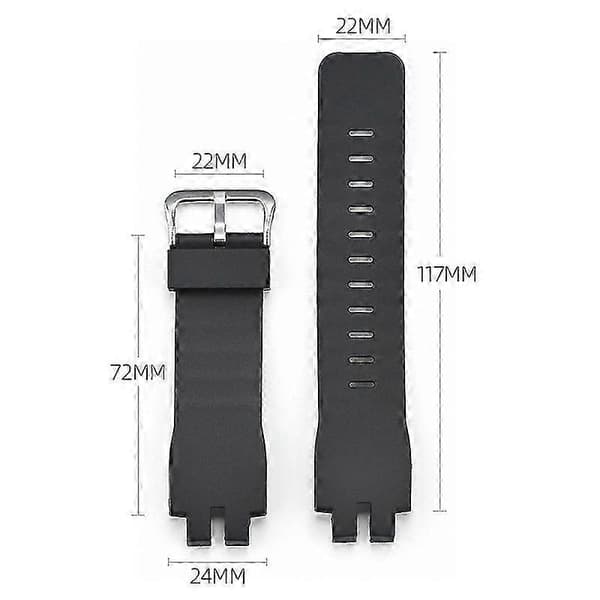 Klockarmbandsbyte för Casio PRW-3100 PRW-3000 PRW-6100Y PRW-6000 Rem Silver Buckle