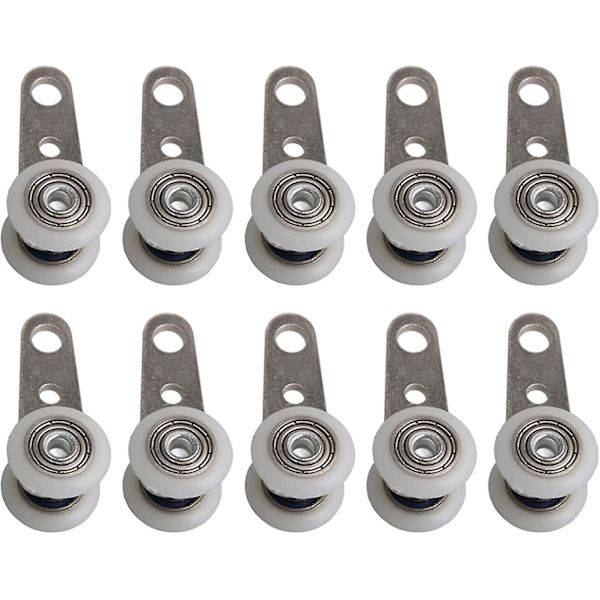 Bqlzr 10 Stk Ruller Til Karnapper Eller Skydedøre - Metal Og Plast - 4,5 X 1,9 A344