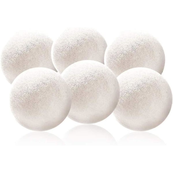 6pcs Tumble Dryer Balls Wool Tumble Dryer Balls, Diameter 7cm