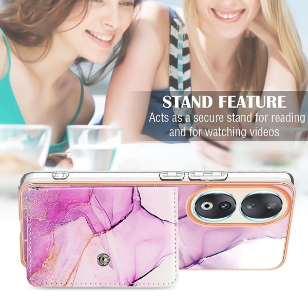 IMD TPU-telefondeksel for Honor 90 5G Pink Purple Gold