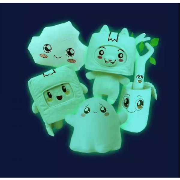 Uusi Lanky Box Ghosty- Glow In The Dark Ghostly Pehmolelut täytetyt eläinpehmo Boxy