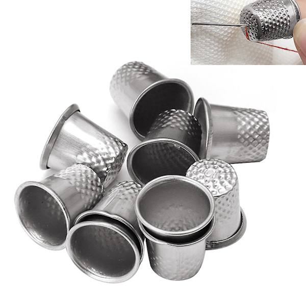 10 stk fingerbøller Multi Size Finger Protector Sy Avslutte Håndlaget håndverksverktøy