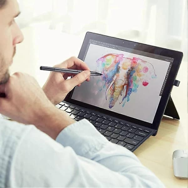 Til Microsoft Surface Stylus Pen Go Pro7/6/5/4/3 Elektronisk Pen 4096 Trykniveauer med Spidsudtrækker+Spids -Sort Black