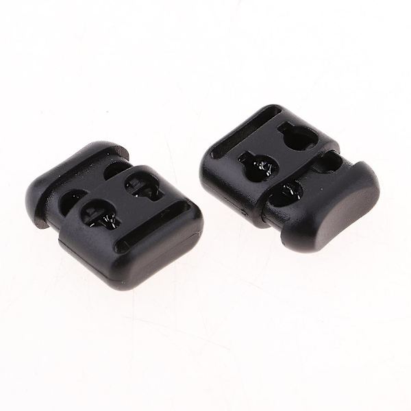 10 stk Double Barrel Cord Lock Snørebånd Antiskridsko Spænde