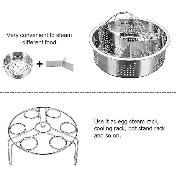 2023 - Instant Pot Tillbehör Ångkokare Med Ångkokare