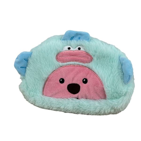 Söt Kawaii plysch blixtlås pennfodral, används för kontor