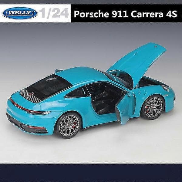 1:24 Carrera 4S Modellbil, Legering Plastmateriale, Samleobjekt Leketøybil Black