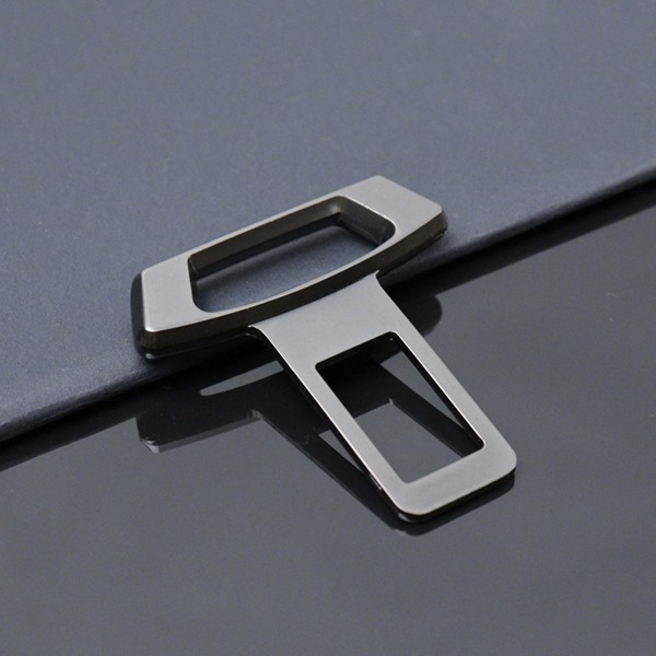 Bilsikkerhetsbeltespenne Heavy Duty metall slitasjebestandig Enkel å installere Universal erstatning 3 farger Auto sikkerhetsbelte låseklips Bilinteriørtilbehør Black