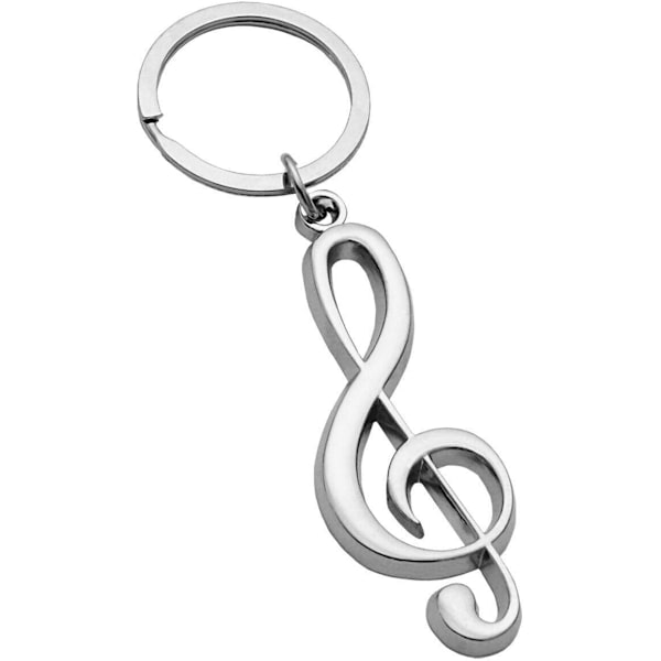 Silver Violin Nyckelring