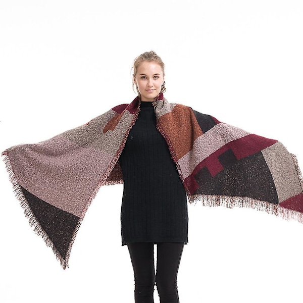 Pashmina-huivi, lämmin huivi, paksu huivi naiselle