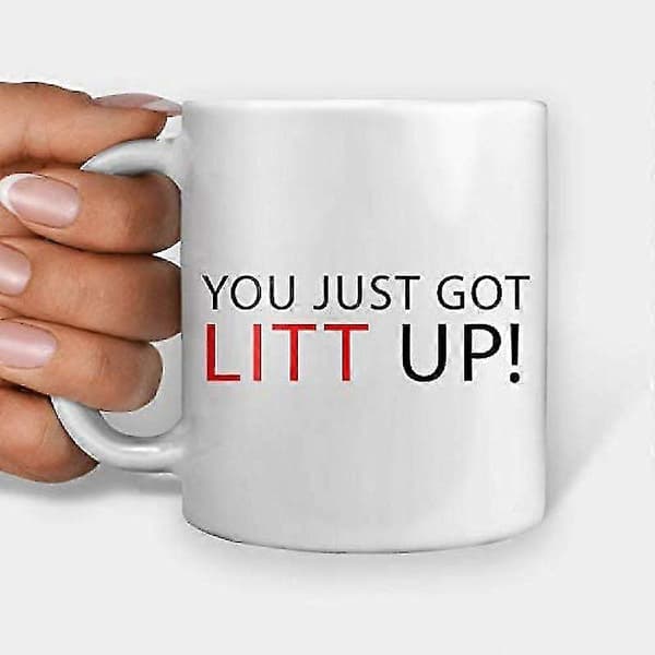 Kahvimuki You Just Got Litt Up Valkoinen