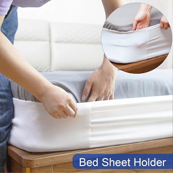Sengesett Holder Elastisk Sklisikker Tidssparende Fullt Innelukket Design Ark Fiksering 360 Grader Omgirrende Ark Festes Deksel Soverom Forsyning KAESI
