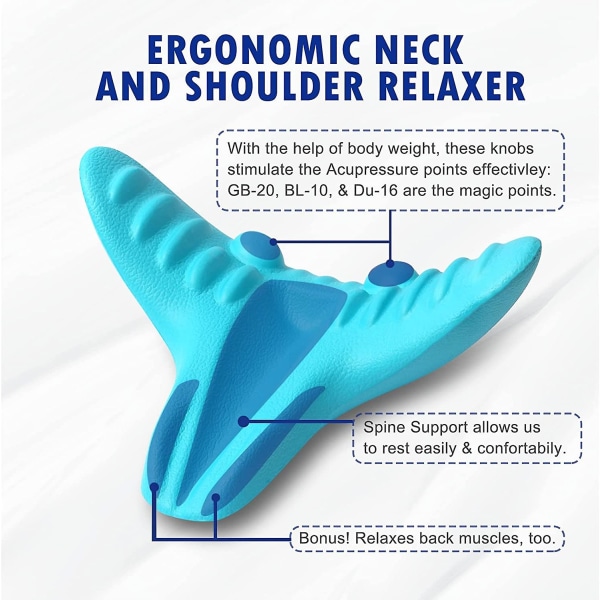 Nack- och axelavslappnande, cervikal draganordning Nacksträckare Cervical dragkraft för Tmj smärtlindring Kiropraktik