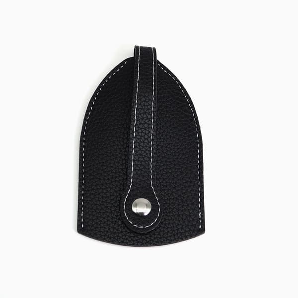 Nøgleetui i ægte læder, svensk design, rummelig Sort Black one size【CO】