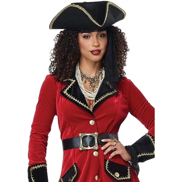 California Costumes Dame High Seas Heroine - Voksenkostume Voksenkostume, Velegnet til Cosplayred/sort, Large