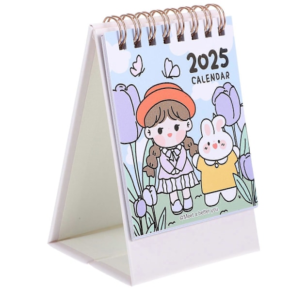 Kannettava 2025 Pöytäkalenteri 2025 Paperinen Käännettävä Kalenteri Pöytäjalustallinen Kalenteri Pöytäkoriste Esteettinen Pöytäkalenteri Multi 1 22.00X7.70X6.00CM