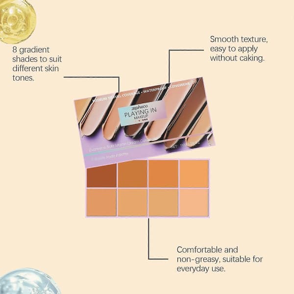 zephoco Medium Color Series Soft Mist Gradient Concealer er en naturlig, let, glat og transparent gradient concealer 2PCS