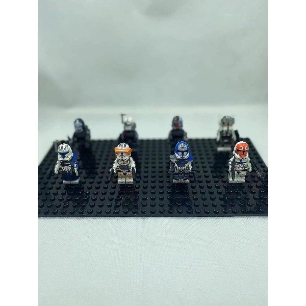 8 stk Star Wars minifigur Clone Wars Bad Batch Kaptajn Rex Commander Cody