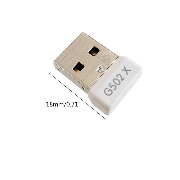 USB Dongle Signal Receiver Adapter För Logitech G502x Plus Gaming Möss Black