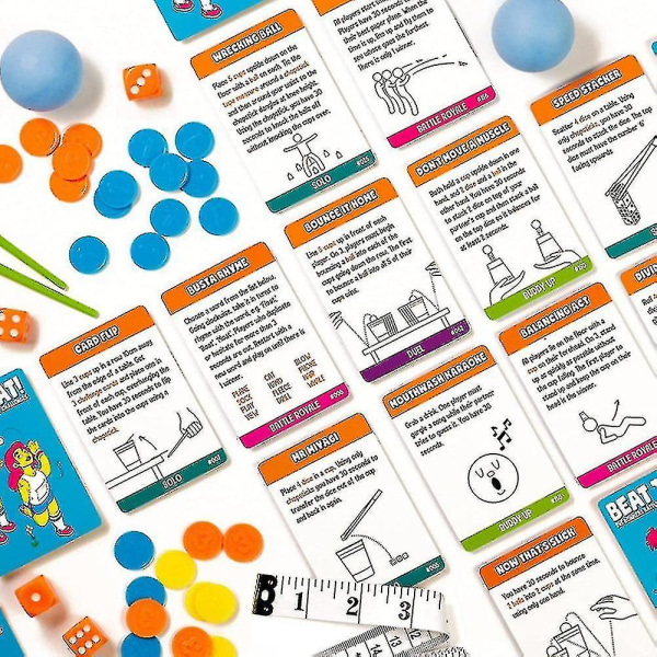 Beat-that-spillkort for voksne tenåringer Barn Interessant puslespill brettspill for familiesammenkomst Foundation
