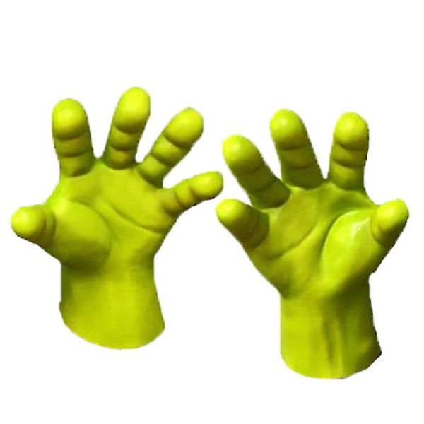 Latexmask eller handskar för Shrek Cosplay, Halloween Cosplay Cosplay Mask Gloves
