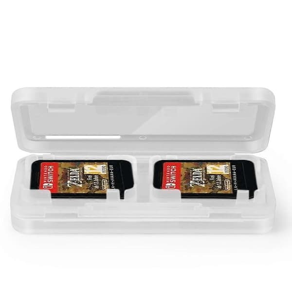 Nintend Switch Spilkort Etui Mini Bærbart Hard Shell Etui Til Nintend Switch Rejsetilbehør Switch Spilkort Opbevaringsboks 24 in 1 White(a)