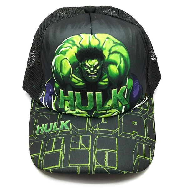 Man Cap Hulk Cap Casual Snapback-hatt i bomull Solskydd Mesh Utomhus Flatbrättad Män Hatt Grön