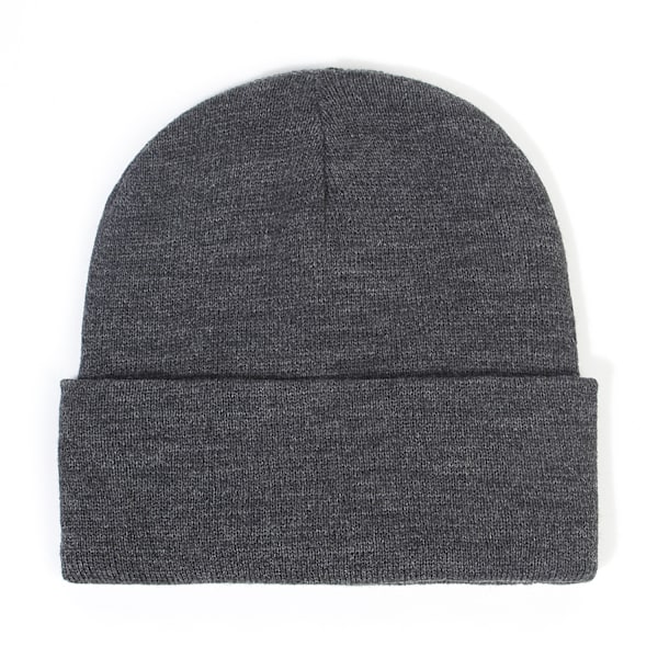 Ingen statisk-ingen frizz-ingen trasselhatt, mössa med silkesfoder, satin-fodrade vinterhattar strumpor hattar för kvinnor grey