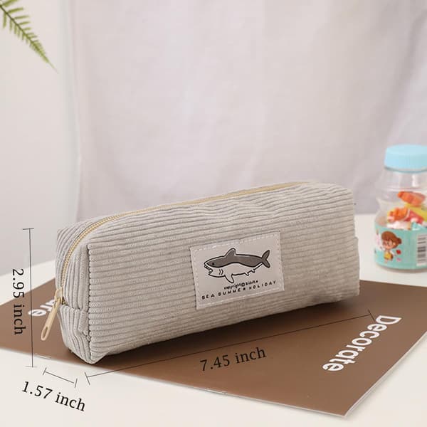 Liten pennfodral Haj Kontorsmaterial Väska Mini Makeup Kosmetiska Väskor