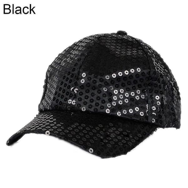 Kvinner Menn Glitter Paljetter Baseball Caps Snapback Hatter Fest Utendørs Justerbar Silver