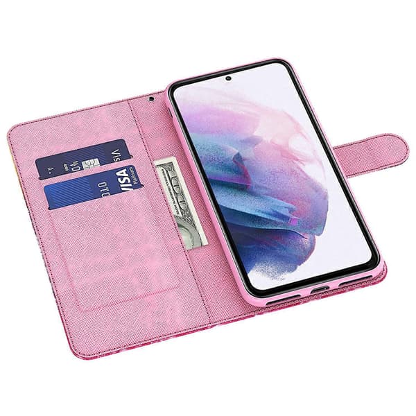 Læderetui med 3D-mønster til Samsung Galaxy A25 5G Multicolor Impatiens