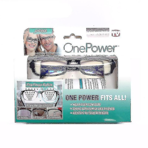 Autojusterande bifokala läsglasögon - One Power Readers - Multifokala +50 till +250