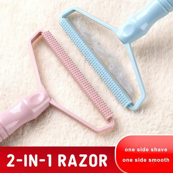 1 stk. Lint Remover Pellet Scraper Dobbeltsidig Klær Hår Scraper Cleaner