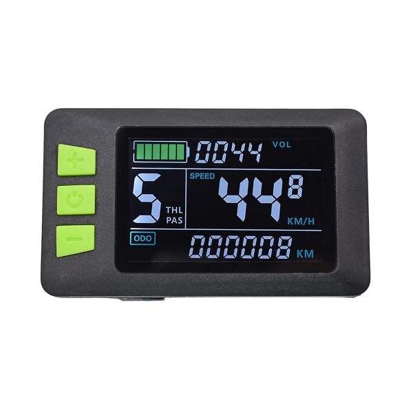 24v-60v LCD-näyttö P3c värinäyttömittari Sähköinen polkupyörämittari sopii sähköskootteriin (5- As Shown