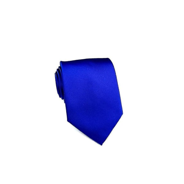 Kungsblå polyestergarn slips herrslips