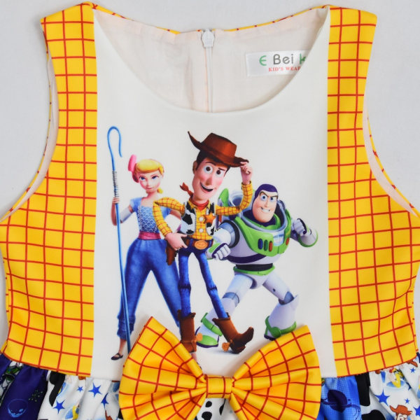 2023 Toy Story 4 Tyttöjen mekko Lasten Prinsessamekko Tyttöjen rusettimekkohame 1086 140cm