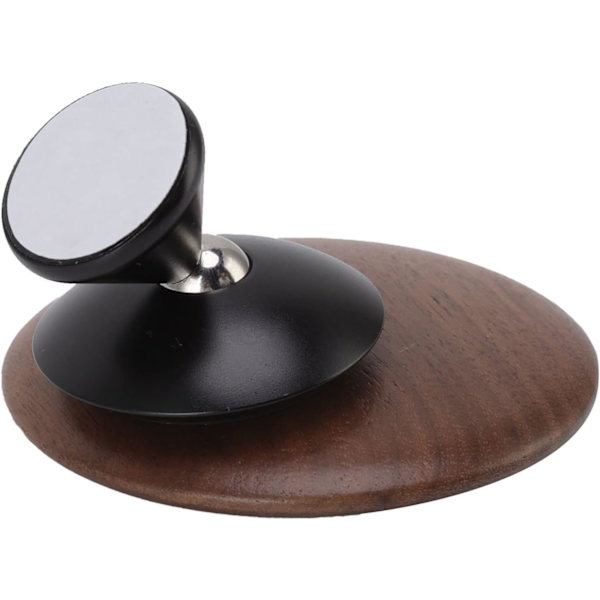Kaffeekstraktionsspejl med valnøddesort base, 360° rotationsjusterbart espressospejl for at observere kaffeflowhastigheden