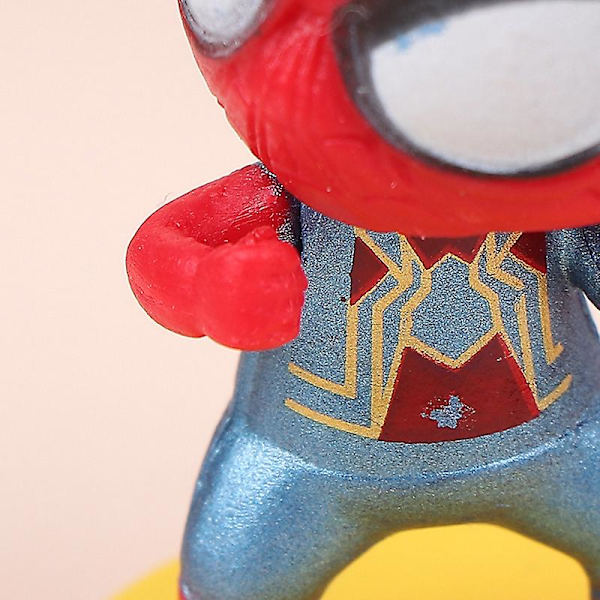 Disney Avengers Spider Man 8stk dekorasjonssamling figurleketøymodell