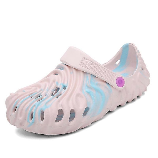 Vuxna Krokodil Skor Pollex Clog Vattensko Halksäkra Sandaler Med Hälremmar Pink 38