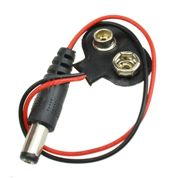 5st 9v Dc Batteri Power Barrel Jack Connector För Arduino