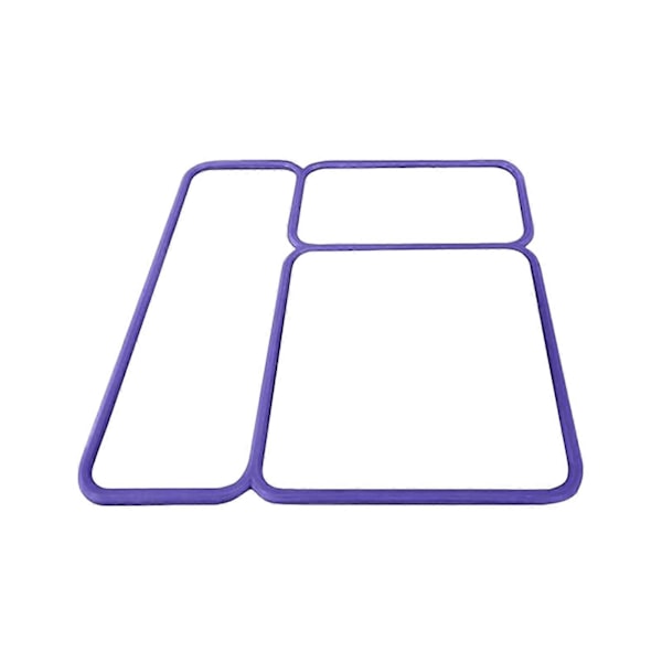 1/2 st Lock Tätningspackning för OmieBox Exakt Passform Ersättningsdel för Barns Bento Lunchlåda Isolerad Matbehållare Locktätningar Purple 1pc