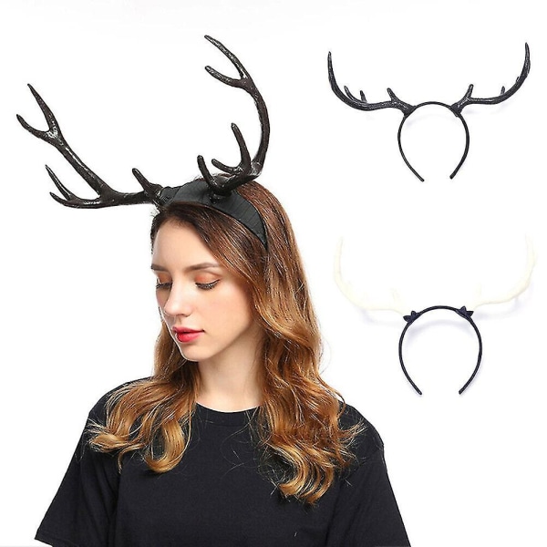 Uusi Girl Deer Antlers -pääpanta Cosplay Horn -päähine juhlapukujen rekvisiitta