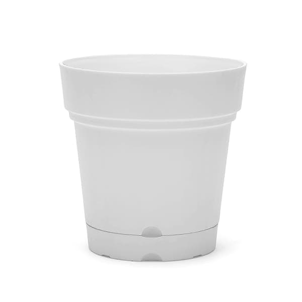 Runde plastblomsterpotter for innendørs bruk 8,5\" brede x 8,75\" høye 26s